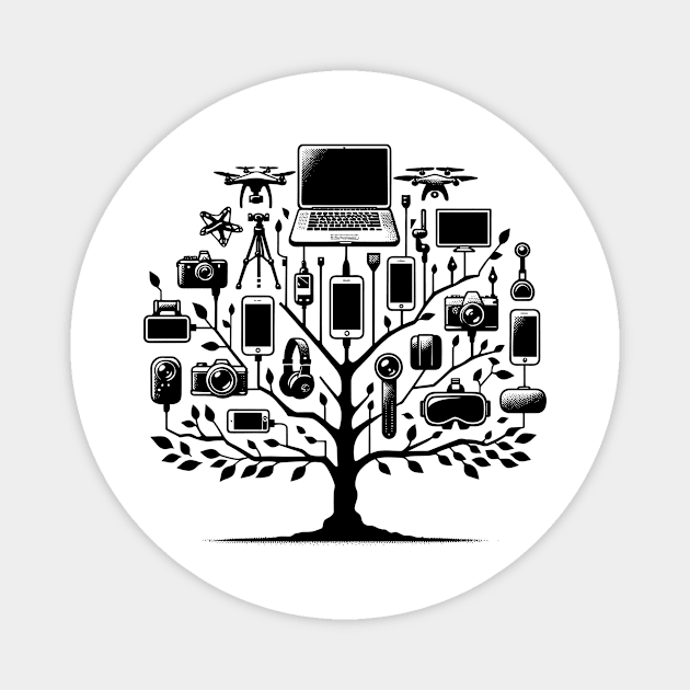 Gadgets The Tools of The Modern Age Magnet by Frank Ring